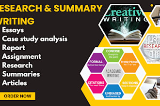 write case study analysis, report, assignment, research and summaries