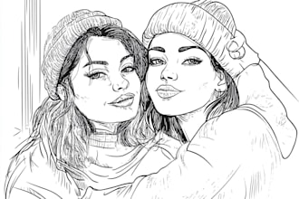 draw black and white illustrations