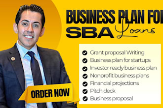 write an investor ready business plan for startup, business proposal, grants