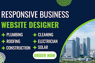 design a plumbing cleaning roofing construction electrician handyman website