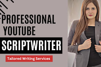 be your professional youtube scriptwriter