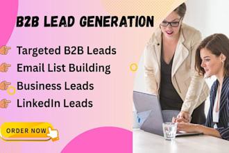 do b2b lead generation and linkedin email list building