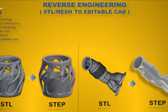 convert stl or mesh file to editable step cad file