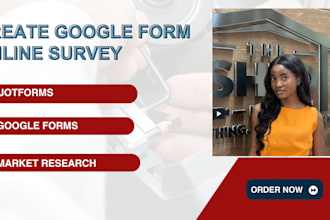 create jotform, typeform, google forms fill online survey for market research