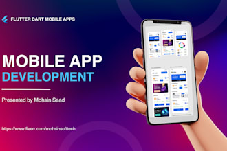 do mobile app development for android and ios on flutter dart flutterflow mern