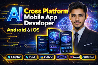 do mobile app development for android ios on flutter, dart, flutterflow, mern ai