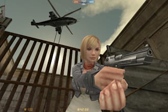 create a custom gmod player, mmd, sfm, vrchat avatar model, gmod character, ue5