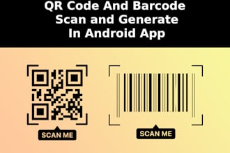 develop qr code generator, lidar scanner app, ar app, barcode, vr app, ar app