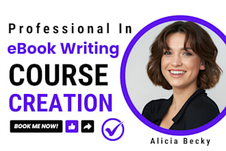 be fiction and nonfiction ebook ghostwriter, ebook online course content writer