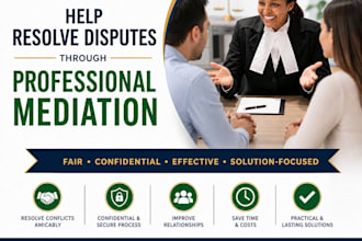 help resolve disputes through professional mediation