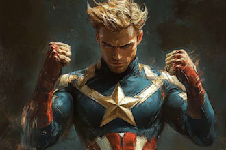 make your portrait in a marvel character