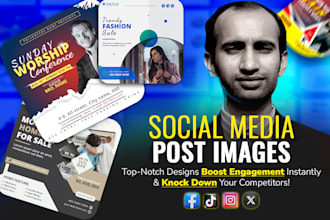 design social media post, story, puzzle feed, carousel for instagram or linkedin