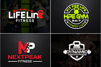 do gym fitness yoga health logo design in 24 hrs
