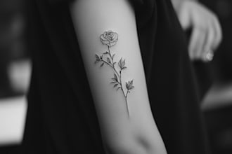draw minimalist tattoo or line art design with my style