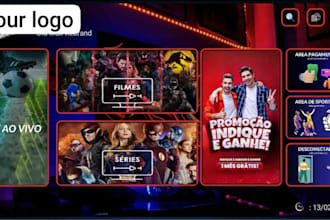 rebrand android iptv app with multi dns and control panel in low offer