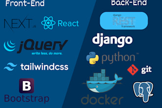 do website development in python django, flask, sql