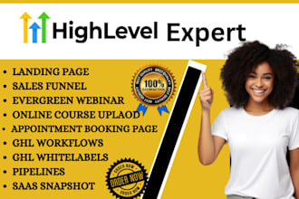 setup gohighlevel evergreen webinar gohighlevel online course upload