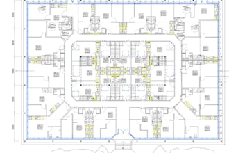 do autocad drafting for house buildings and apartments floor plans