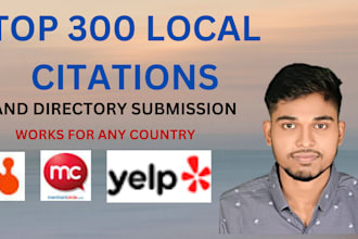 do 300 local citations and directory submission