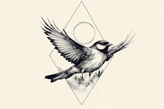 draw custom fine line minimalist tattoos and illustrations