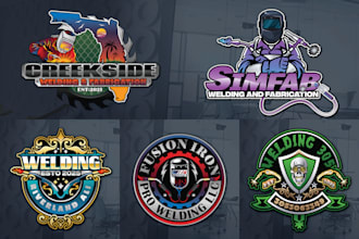 do outclass welder business logo design with cheap rate
