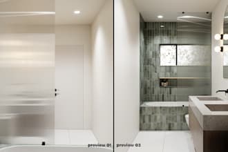 design a stunning bathroom interior with 3d renders