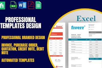 create professional invoices in excel, google sheets and word, pdf