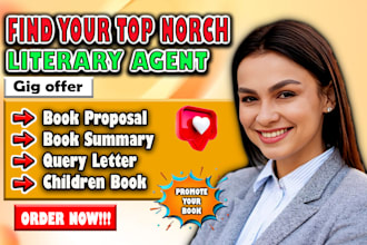 find top USA literary agent write or edit query letter for fiction children book
