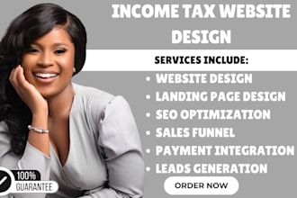 design income tax website income tax leads tax advisor finance tax website