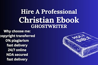 ghostwrite christian daily devotional, book writer, ebook writer, prayer journal