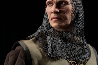 do 3d metahuman character, stylized game character facial rigging ue5