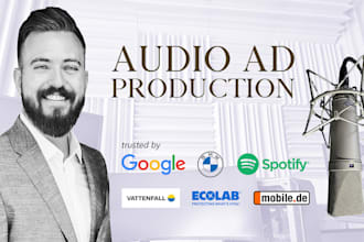 produce your audio ad as radio and voice over professional
