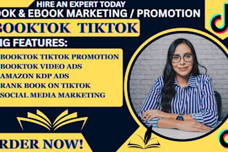 viral rank booktok tiktok promotion advertising ads book kdp ebook marketing
