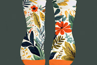 draw a unique socks design