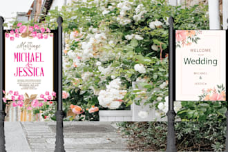 design roll up banner, backdrop, signboard, step and repeat