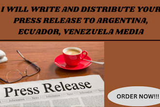 write and distribute your press release to argentina, ecuador, venezuela media