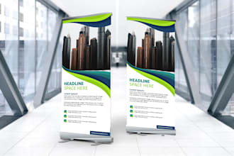 design roll up, retractable, pull up banner for your event