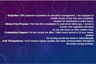 do seamless relocation services with efficiency