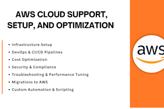 deliver expert AWS devops, cloud setup, support, and optimization