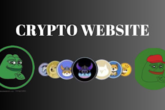create crypto website,design crypto website,do memecoin website memecoin website
