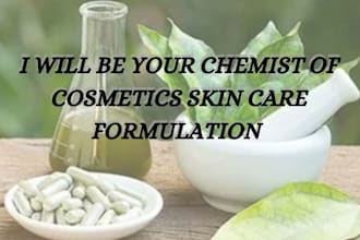 be chemist of cosmetics and skin care formulation