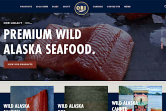 design 7 figure butcher shopify store seafood website grocery store food website