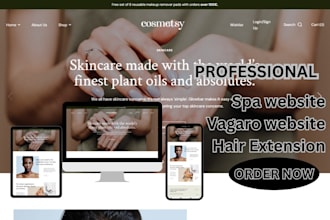 design spa beauty cosmetics website showit website vagaro website