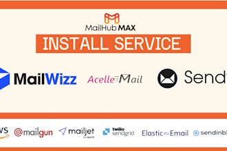 install and configure mailwizz acelle mail or sendy