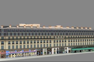 buildup skyscraper interior or exterior design,high rise design,3d visualization