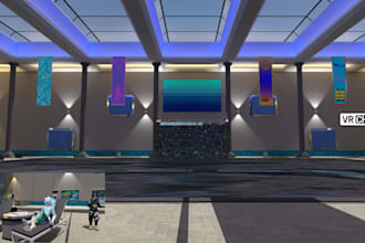 custom a unique vrchat world, 3d vrchat environment, 3d model, vrc world for you
