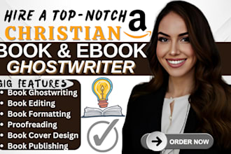 christian ghostwriter book editing and formatting kdp christian devotional book