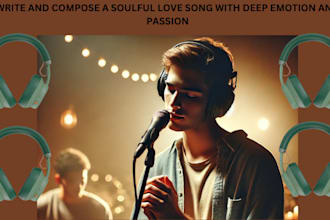 write and compose a soulful love song with deep emotion and passion