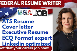 write federal resume writing, ecq executive resume writing for usajobs