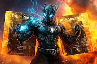 design a fantasy, sci fi, or horror, book cover